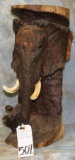 CARVED WOODEN ELEPHANT PLANT