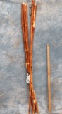 5 CEDAR WALKING STICKS/CANES (5X$)