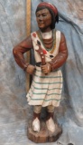 WOODEN INDIAN STAUTE