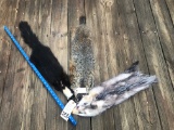 1 POSSUM, 1 GROUNDHOG, & 1 SKUNK HIDE (3X$)