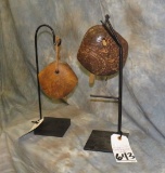 2 CARVED WOODEN WIND CHIMES FROM AFRICA (2x$)