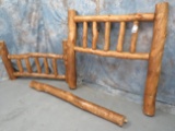 QUEEN SIZE LOG BED