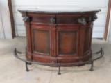 REALLY NICE MARBLE TOP BAR WITH FOOT RAIL (JOHN BOMMEL'S COLLECTION)