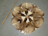 ROUND SPRINGBOK PATCH RUG TAXIDERMY