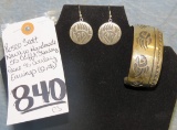 2 PIECE HANDMADE NAVAJO JEWELRY SET (2X$)