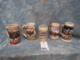 5 BUDWEISER MUGS (5x$)