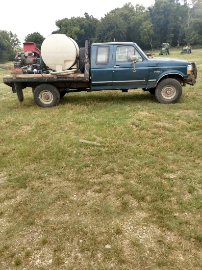 1994 Ford F-250 xlt, 4x4, turbo dsl., w/flatbed & bumper/grill guard