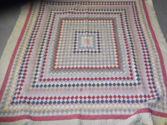 hand stitched quilt