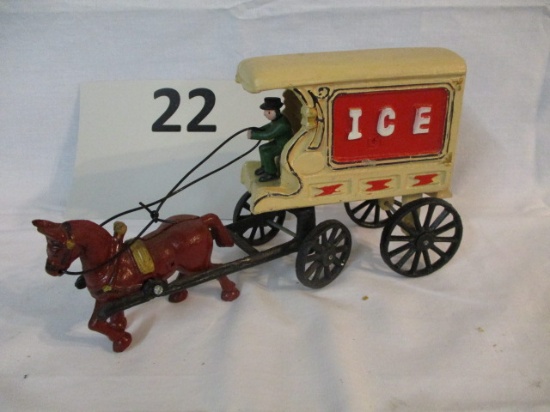 Cast iron ice wagon