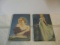 Lot of 2 Vintage Pin up Mirrors