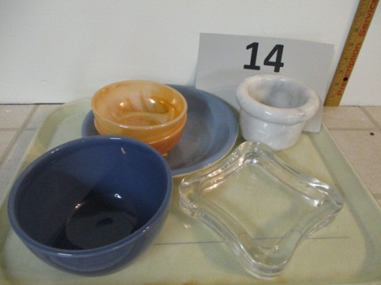 Assorted glassware