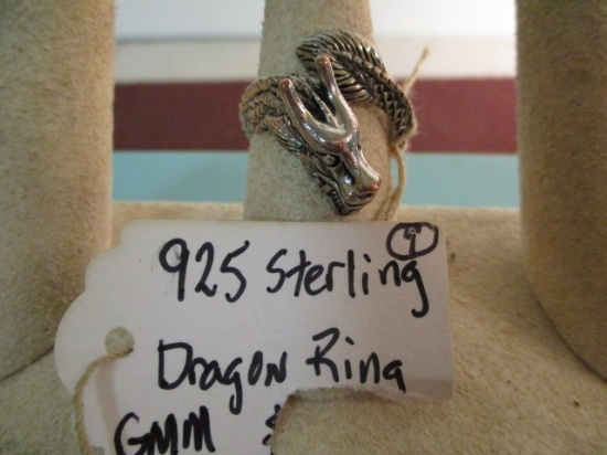 sterling Dragon ring