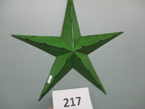 30" Green decorative star