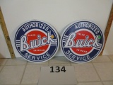 Lot of 2 Buick tin signs