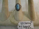 Sterling ring w/ turquoise