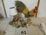 Chicken lot with lamp