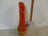 Awesome Mid - Century orange vase