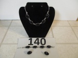 Costume Necklace Bracelet & Earring set
