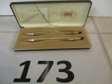 Pair of 10K rolled gold cross pens