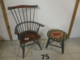 Windor Doll Chair & stool