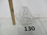 lead crystal basket