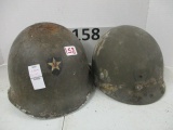 world war II 2nd infantry division helmet with liner