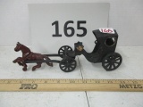 cast iron horse and buggy