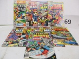 lot of 10 spotlight on Captain marvel comic books