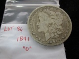 1891 o Morgan dollar