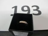 14K gold plumb ring