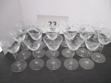 Champagne glasses and crystal