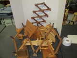 large lot of wooden pieces