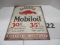 Gargoyle Mobil Oil metal sign