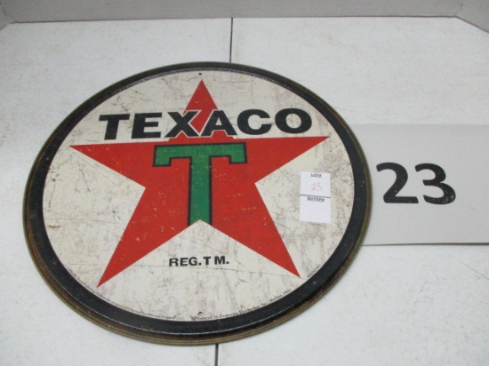 Texaco Motor Oil metal sign