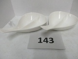 Pair of Raymore universal divided dishes