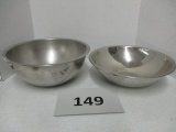 Pair of stainless Mixing bowls