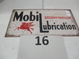 Mobil lubrication sign