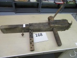 antique wooden woodworkers vice