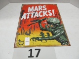 Mars attacks metal sign