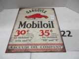 Gargoyle Mobil Oil metal sign