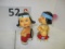 Pair of Indian bobble heads