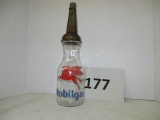 1 quart Mobilgas oil bottle