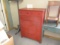 red 2 over 5 chest of drawers