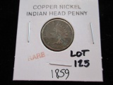 1859 copper nickle indian head cent