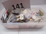 box of vintage buttons