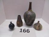 lot of 4 pieces of art pottery