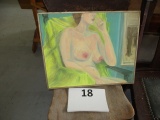 Nude oil painting on canvas