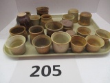 pottery cups lot