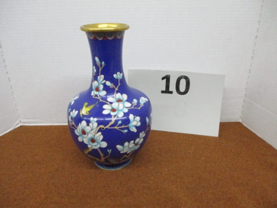 Blue Cloissaine vase