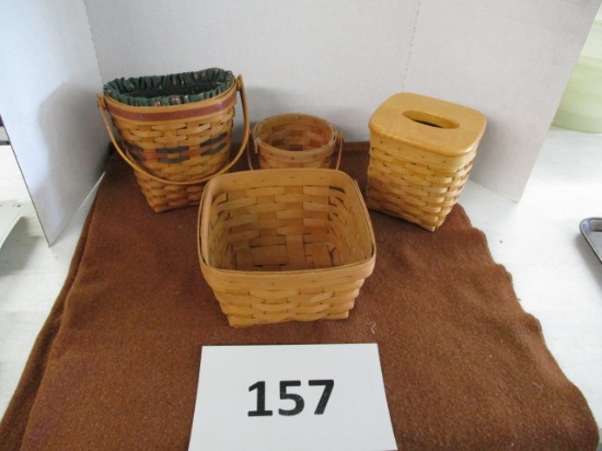 lot of 4 Longaberger baskets